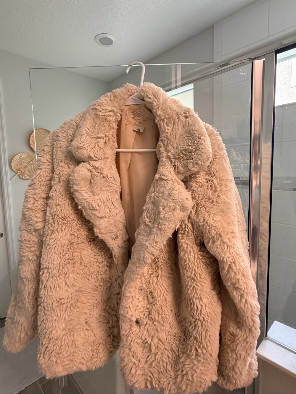 Jou Jou Cream Plush Teddy Jacket